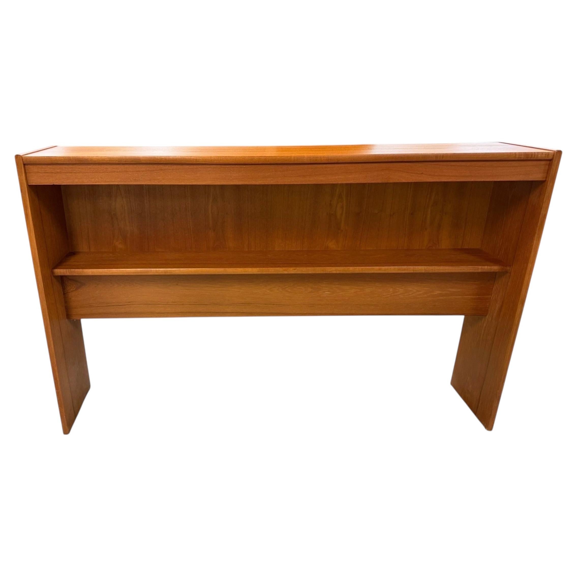 Vintage Danish Modern Queen Size Teak Headboard