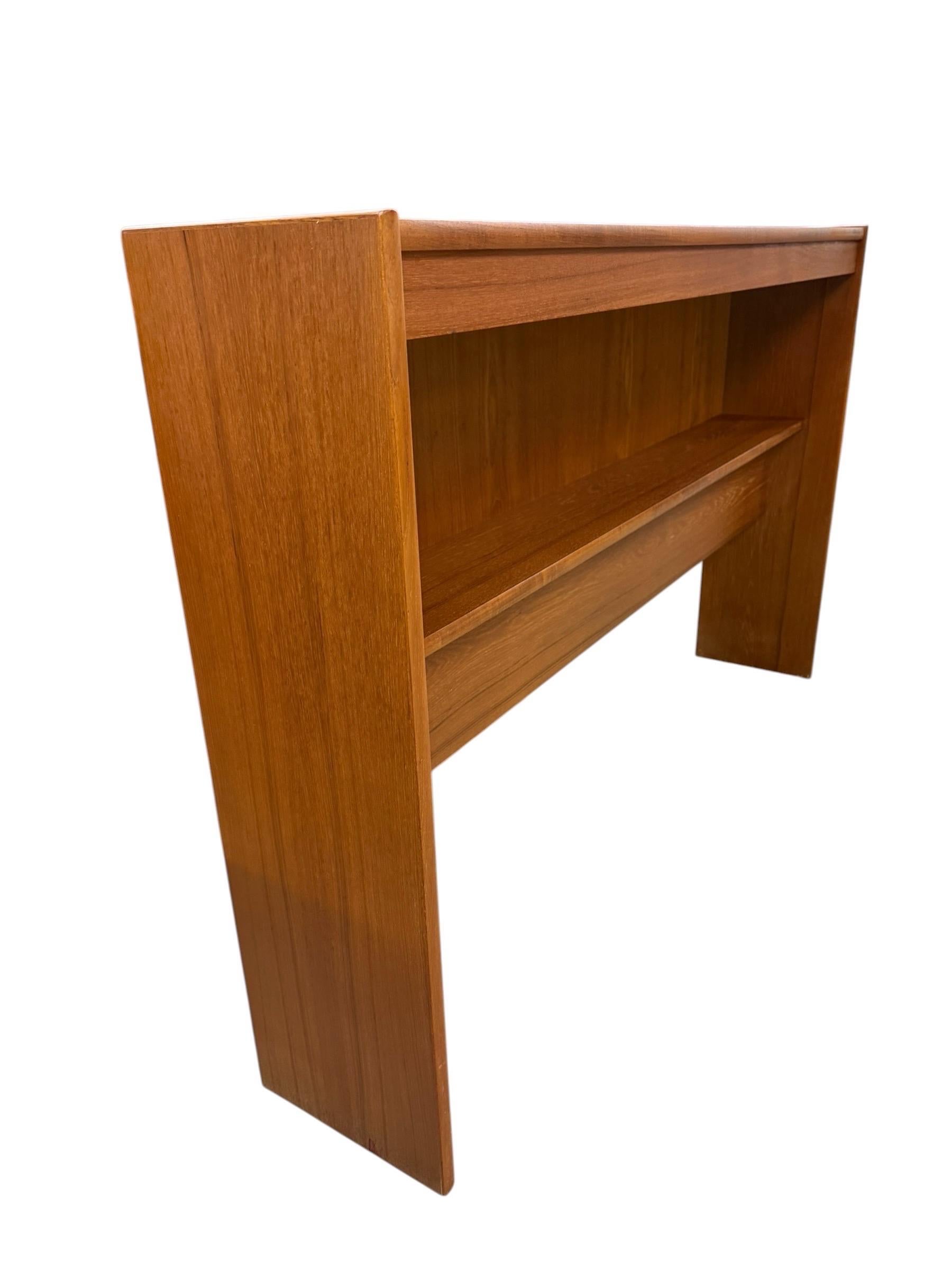 Vintage Danish Modern Queen Size Teak Headboard - Image 2