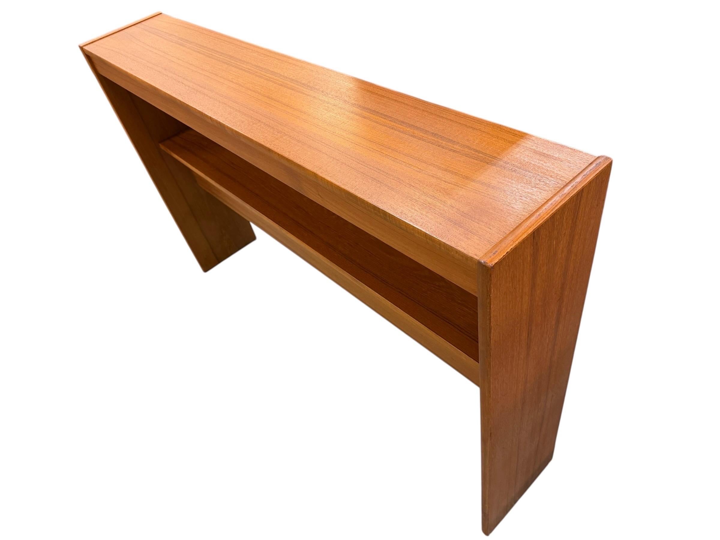 Vintage Danish Modern Queen Size Teak Headboard - Image 5