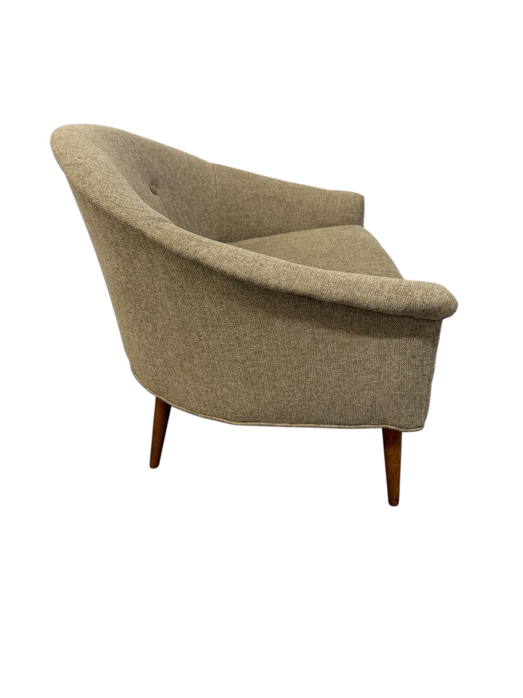 Mid-Century Modern McCobb Style Barrel Arm Chairs - Reupholstered - Set of 2 - Image 7
