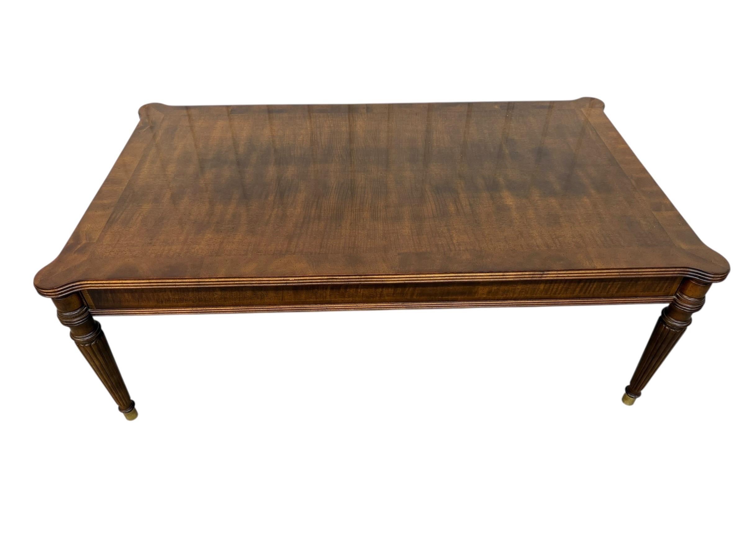 Vintage Henredon Mahogany Coffee Table - Image 2