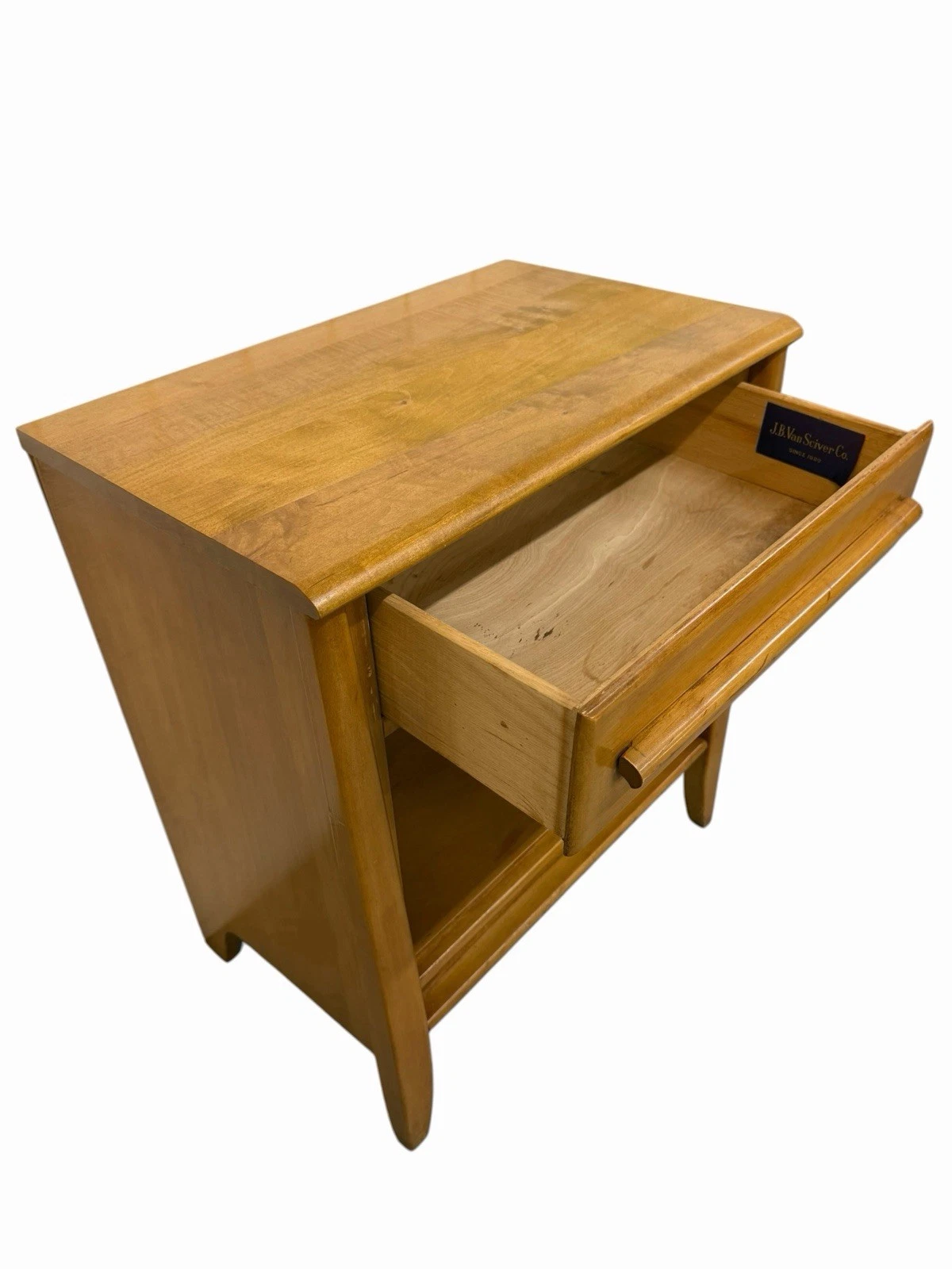 Mid-Century Modern Heywood Wakefield Style Nightstands - Set of 2 - Image 8